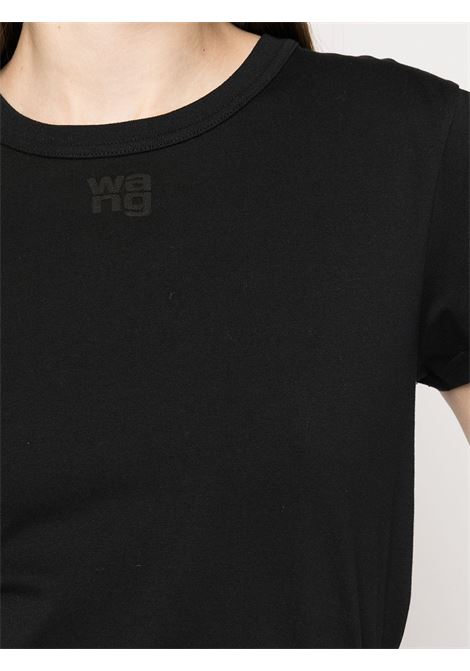 T-shirt con logo in nero - donna ALEXANDER WANG | 4CC3221358001